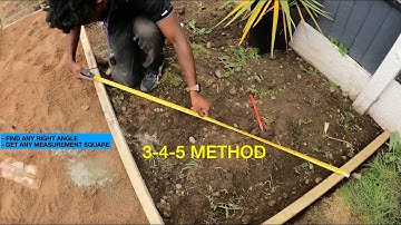 3 4 5 Method ( how to get any measurement square)