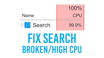 Fix Search/Cortana high CPU or not working | KB4512941 September 2021