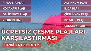 Alaçati Çeşme Plajlari Ve Koylari - Pirlanta -Altinkum Plaji-Çi̇ftli̇kköy-Kocakari-Ilica-Boyalik Plaji