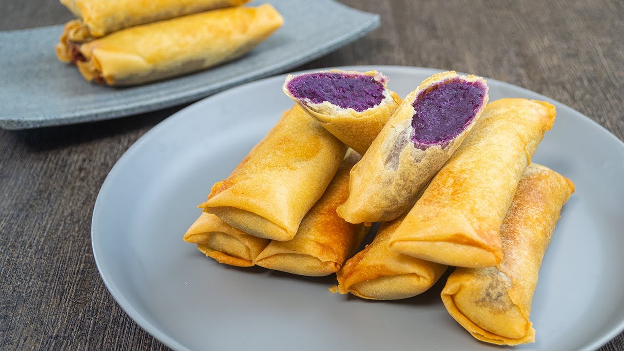 LUMPIA UBI UNGU Super Enak, Renyah & Mudah Bikinnya