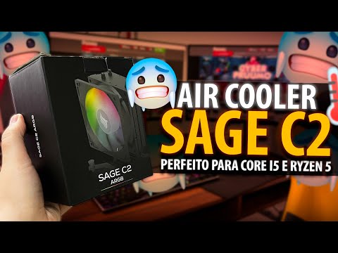 Cooler para CPU Pichau SAGE C2 ✅  Uma Ótima Opção para Ryzen 5 e Core I5