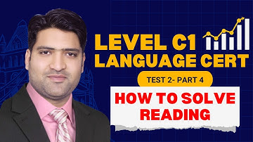 How to Solve Short Questions And Answers | Languagecert Level C1 Reading Test 2 | Part 4
