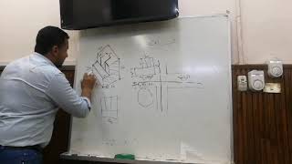 الرسم الهندسي المساقط مع مهندس محمد البحيري (محاضرة ٧ يوم ٢٩ /٤ /٢٠٢٠)