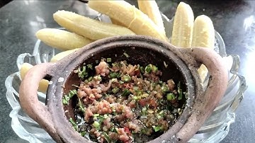 Chuối già luộc chấm kho quẹt món ăn đậm chất miền Tây