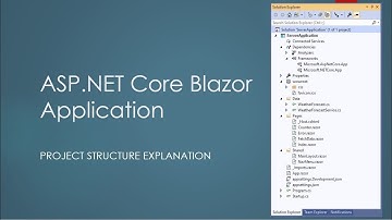 Blazor Server Application Project Structure Explanation