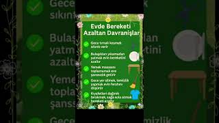 Evde Bunlara Dikkat Edelim