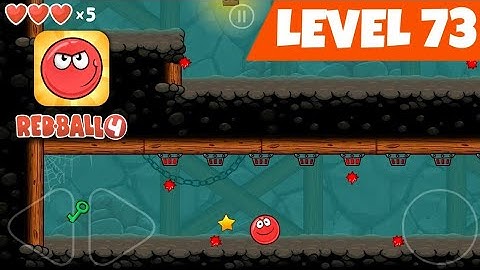Red Ball 4 Level 73 - Level 73 Walkthrough - Into The Caves Level 73