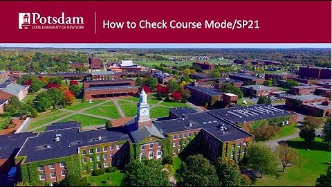 How to Check Course Delivery Mode/SP21