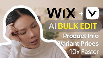Bulk Edit #Wix Store Products and Price Variants 10x Faster.