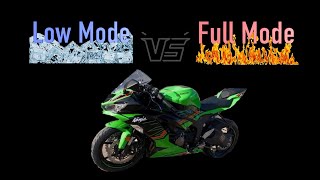 Low Mode vs Full Mode 2023 Kawasaki Ninja ZX-6R