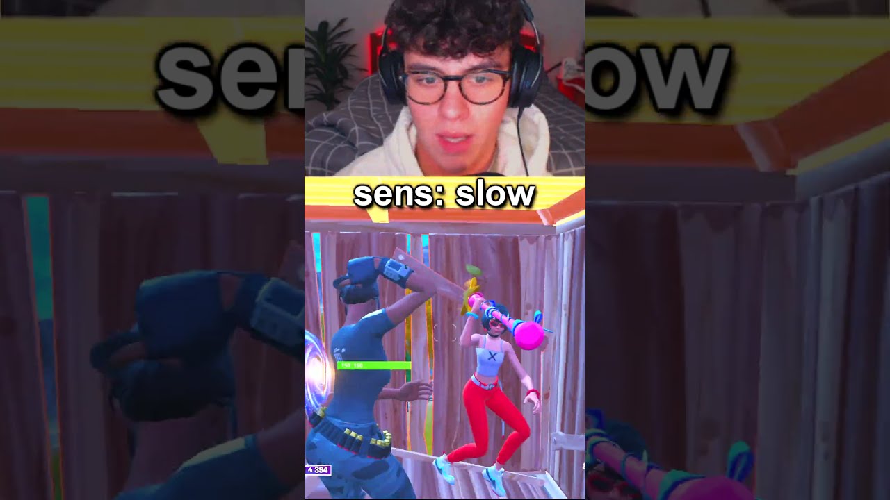 Fortnite On A Slow VS Fast Sensitivity