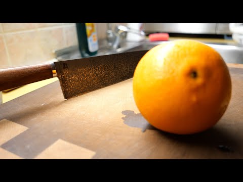 Тест ножа: Шеф нож "классика" 26 см 75х14мф Дамир Сафаров