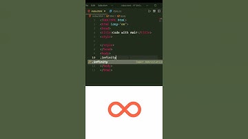 Infinity Shape with HTML and CSS #shorts