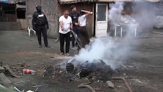 Nyomorgó családok szeméthegyei szennyezik a bukaresti levegőt