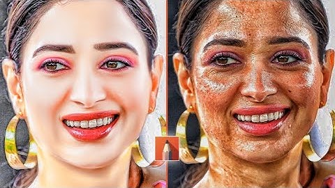 🔴Oily Smooth Skin HDR secret tricks 😯 face smooth editing || Sketchbook Photo Editing