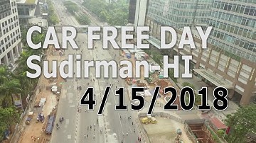 CFD Jakarta 15 April 2018 DRONE 4K (CAR FREE DAY)