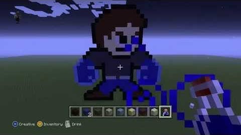 Minecraft Tutorial: How to  Make hydro Man from marvel 8bit