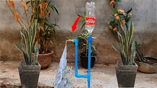 Free energy idea! How to fix PVC pipe Low pressure water to Make strong pressure water