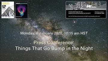 AAS 235 Press Conference: Things That Go Bump in the Night
