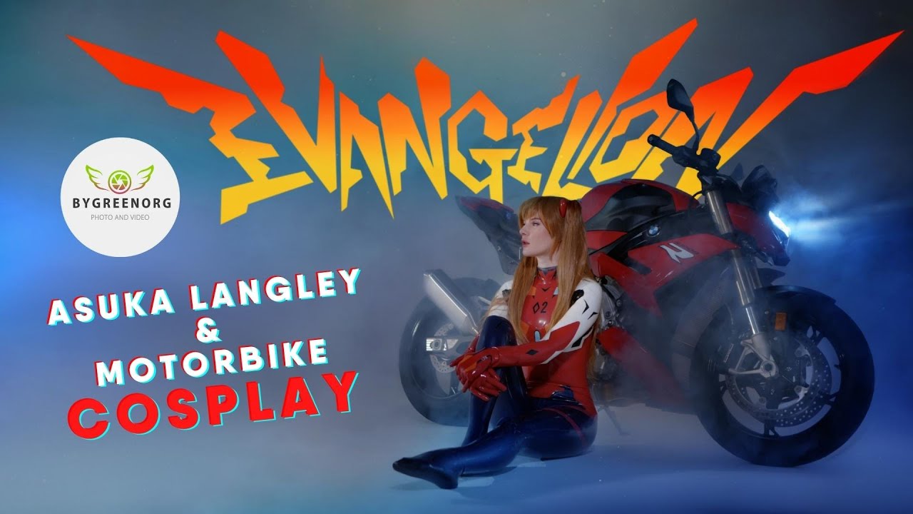 Asuka Langley & Motorbike || Cosplay Video (4K UHD)