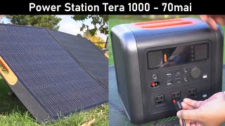 70mai Tera 1000 - 1200w Portable Charging Station &amp; Solar Panel