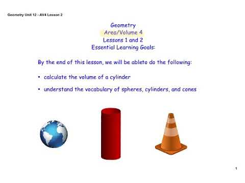 AV4 Lesson 2 (Volume of a cylinder)