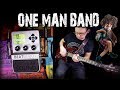 One man band  amazing guitar pedal  beat buddy performed by karl golden