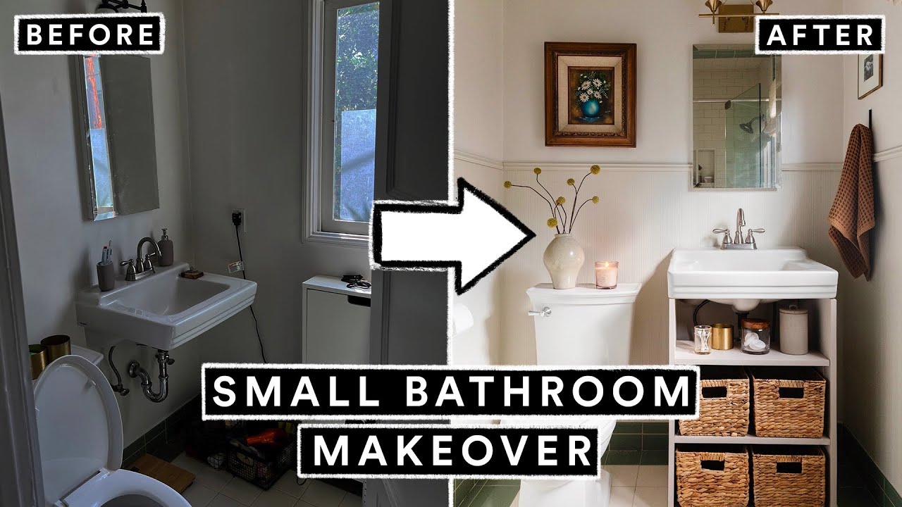 My Small Bathroom Under Sink Organization - use of walls and