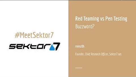 Red Teaming vs Penetration Testing