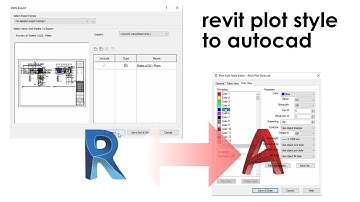 Revit: Export Plot style from Revit to AutoCAD