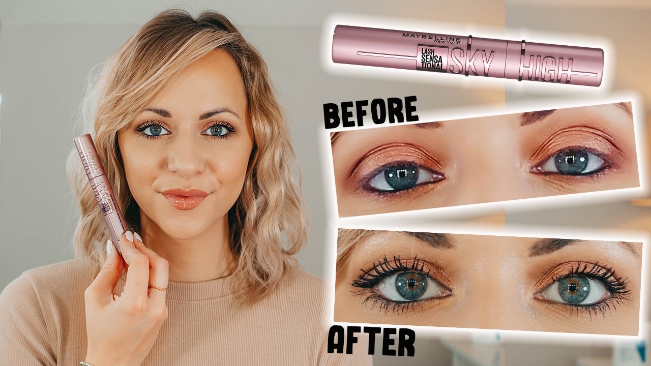 Diplomat domæne Højde Testing The Maybelline Lash Sensational Sky High Mascara - Is This £10  Mascara Really THAT Good? - YouTube