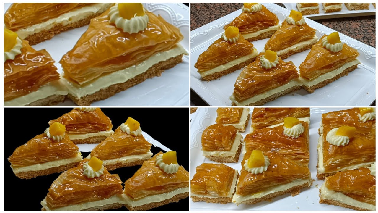 حلويات رمضانيه 👌2024 ميكس وربات كنافه وجلاش بحشو كريمه الباتسيري طريقة احترافيه