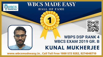Kunal Mukherjee || DSP Rank 4 || WBCS Gr B 2019 || Online Mock Interview Session || WBCSMadeEasy™