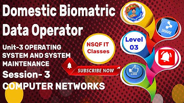 Level 3 Domestic Biometric Data Operator Unit-3 S-3 Computer Networking