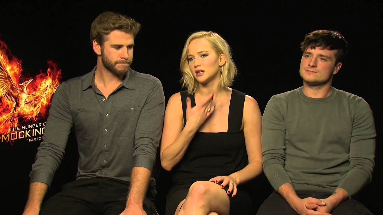 Jennifer Lawrence , Liam Hemsworth & Josh Hutcherson on going to the toilet, sex swings & squirrels