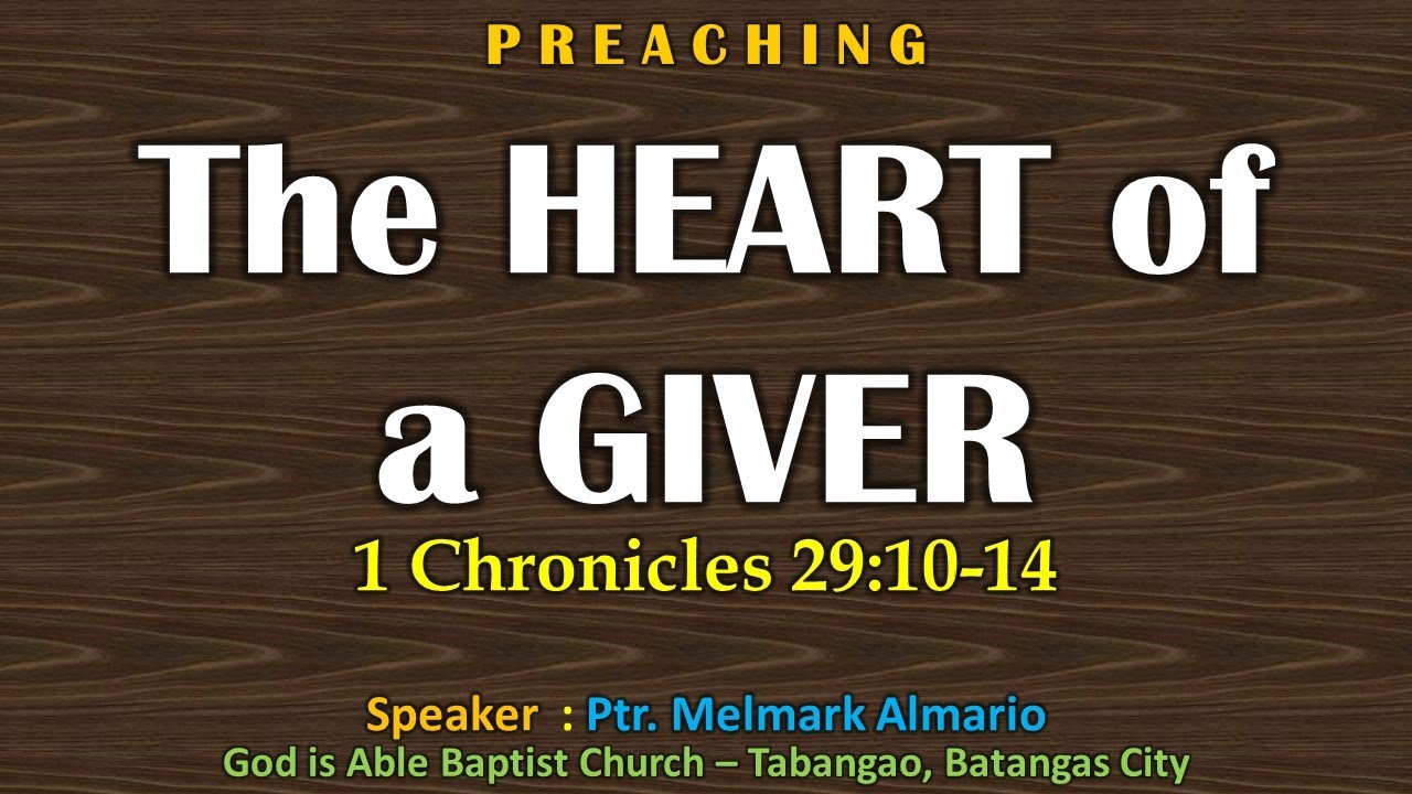 the-heart-of-a-giver-tagalog-preaching-youtube