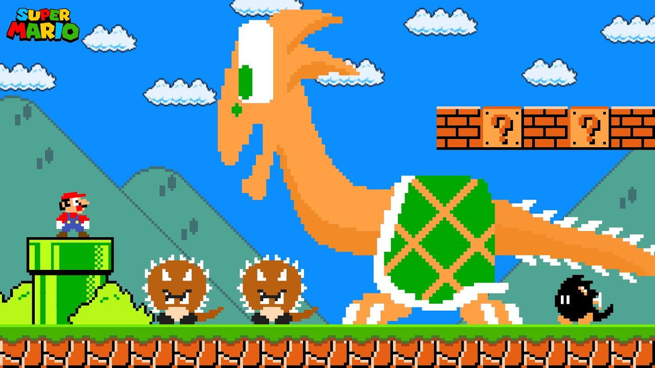 Super Mario Bros., but All Enemies Turn into Dinosaurs