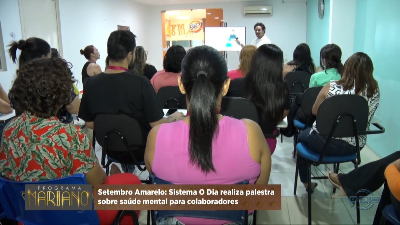 Sistema O Dia realiza palestra sobre saúde mental para colaboradores 11 09 2023