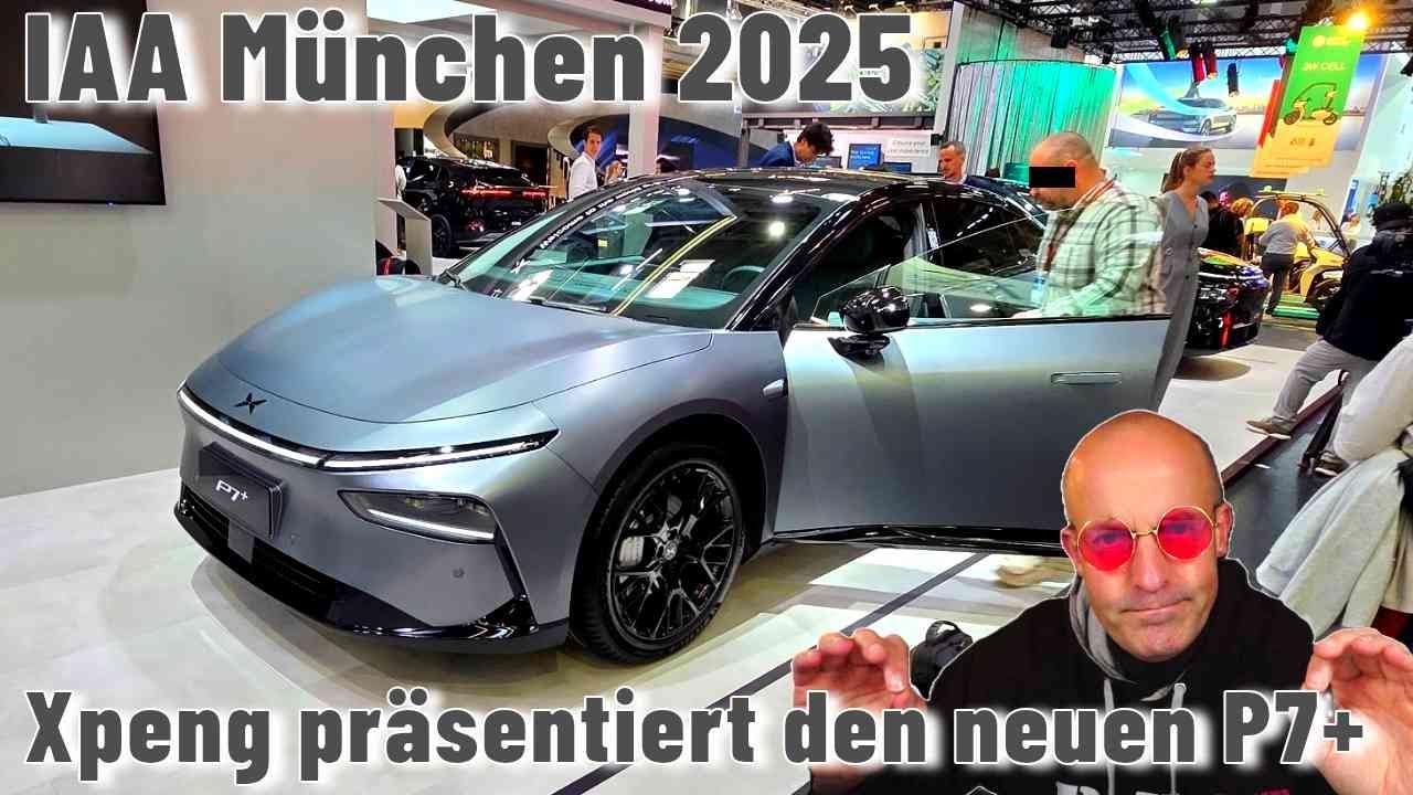 Xpeng zeigt neue Elektro-Limousine P7+ auf der IAA in München!
