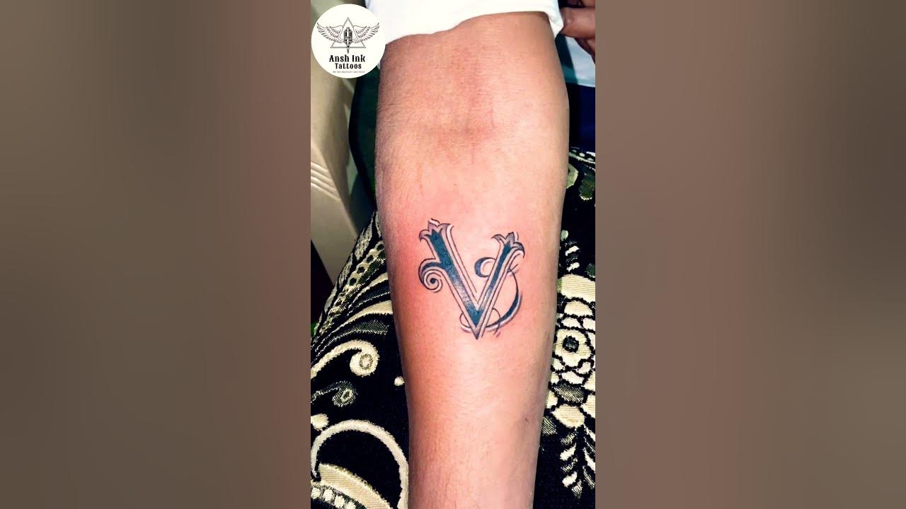 Letter V Tattoo | Letter Tattoo Design Ideas | Name Tattoos | Ansh ...
