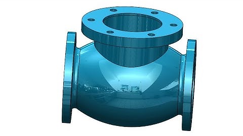making stop valve body in solidworks
