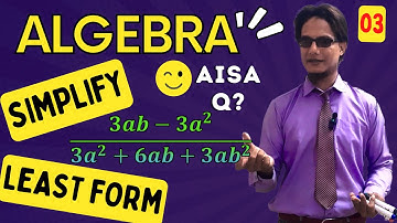 Reduce algebraic expression into most simplified form Ex 3.1 Q3 parts i, ii & iii 9 class Math