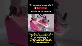Check out this amazing tile-laying robot !