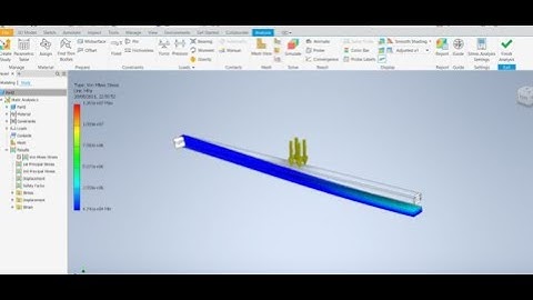 Hướng dẫn tính bền trên Inventor