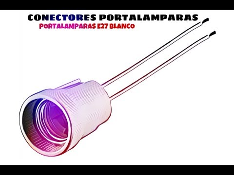 Portalamparas E27 Blanco distribuido por CABLEPELADO ®