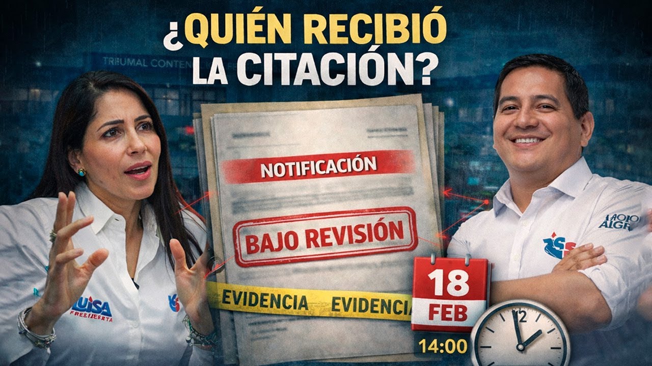 Tribunal Electoral cita a comparecer a Luisa González y Andrés Arauz por violaciones