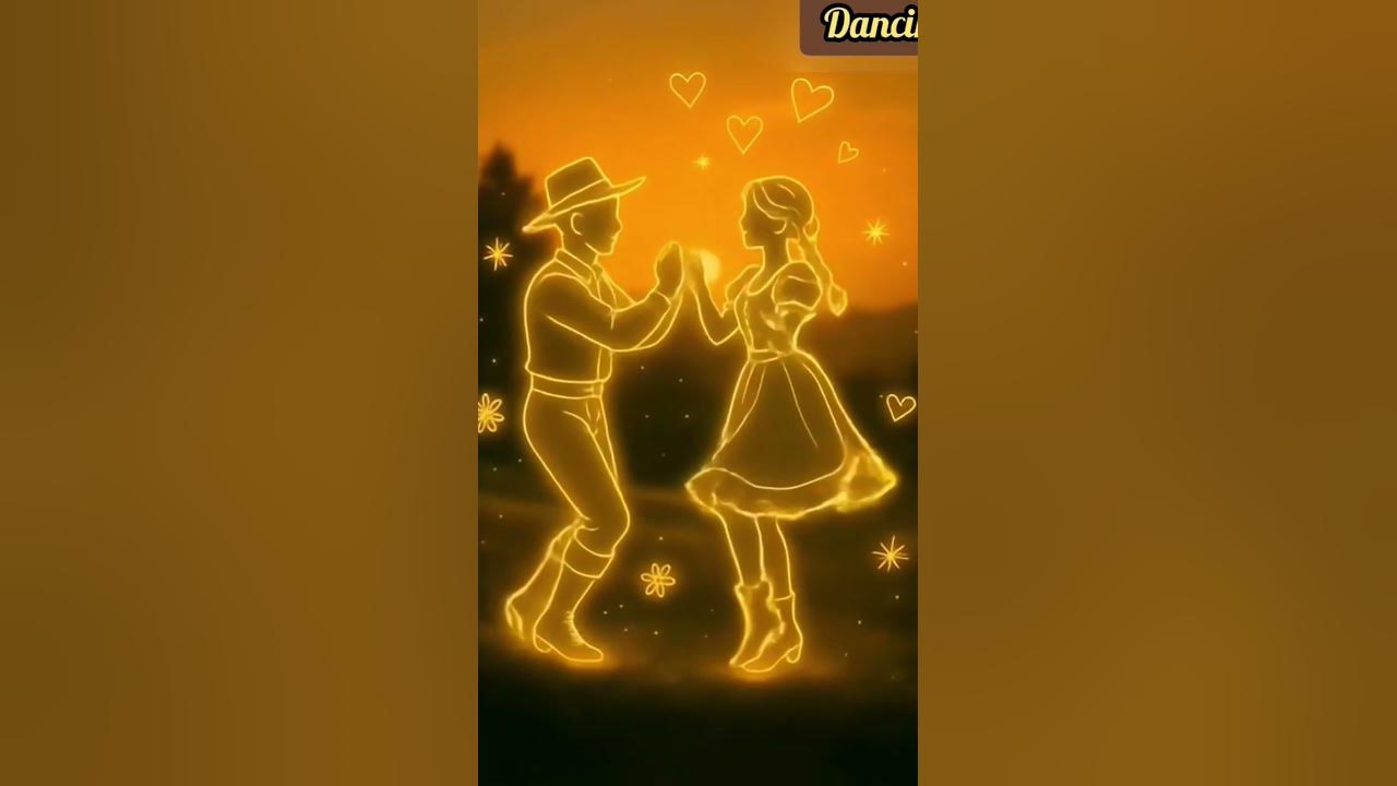 A Folk Dance Tale in Lights 🌾💫 #music #animation