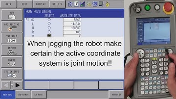 Yaskawa Robot set single axis home position