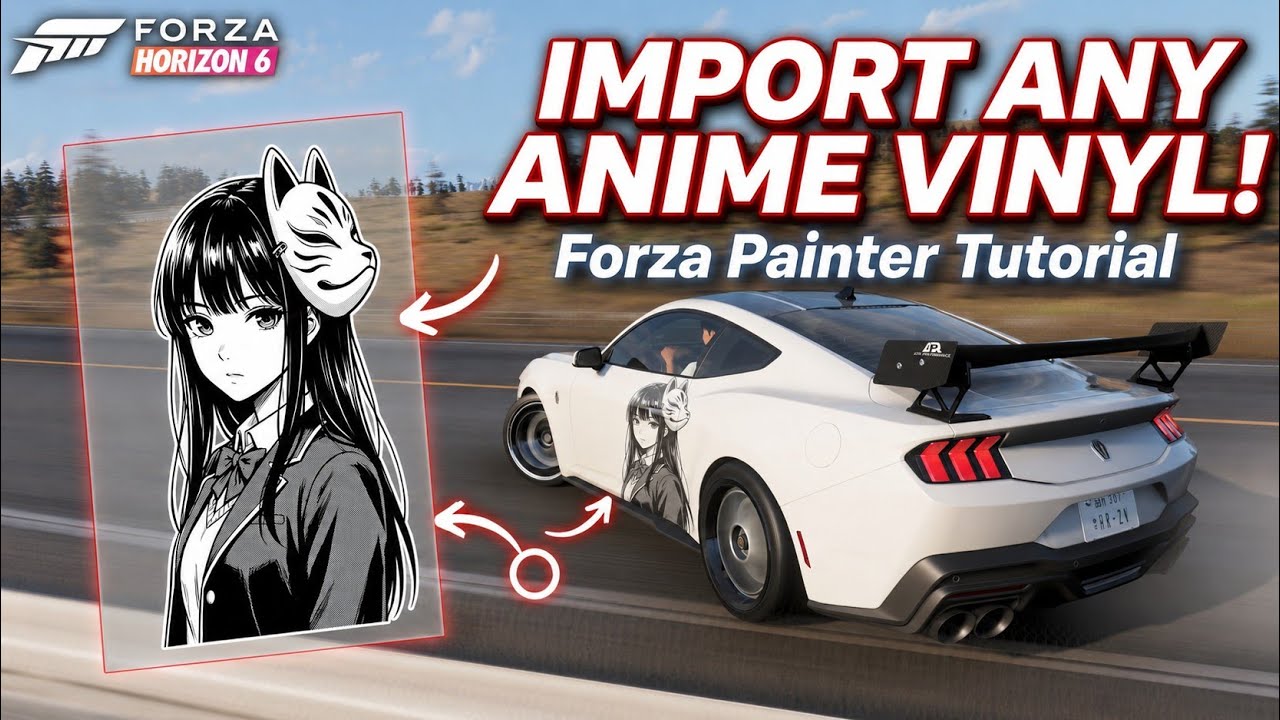 How To Import An Image Into Forza Horizon 6 - YouTube