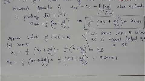 newton raphson method / problem 7